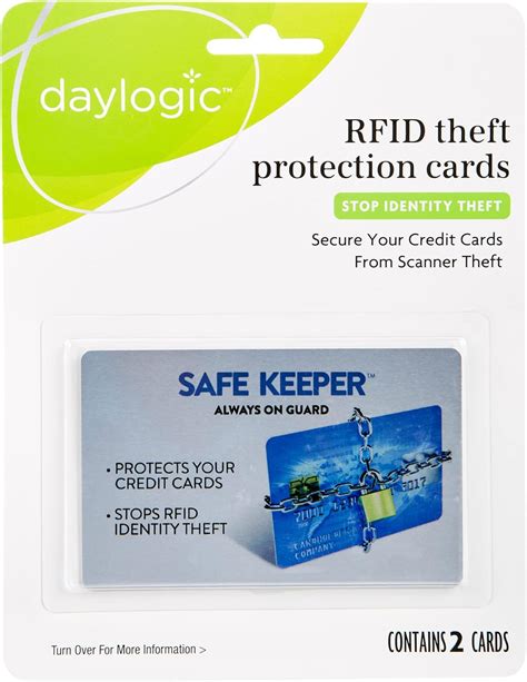 daylogic rfid theft protection cards|rfid blocking credit cards.